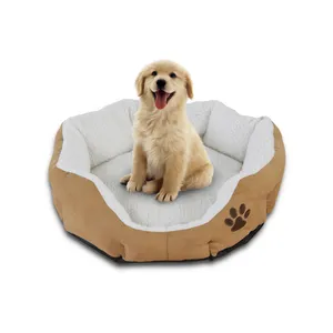 Luxury Comfortable Small Size Calming Cozy Polyfiber Removable Cushion Dogbed Dog Pet Nest Travel Plush Pet Bed