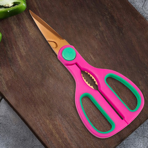 <b>Kitchen</b> <b>Scissors</b> Stainless Steel Pink Gold Straight Head Multi Functional For Home Use - Product Image 4