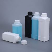Bouteille en plastique carrée anti-effraction en HDPE avec bouchon à vis, bouteilles vides pour engrais liquides et produits phytosanitaires