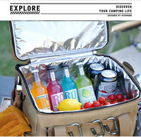 Sac isotherme pliable de 30 L en tissu Oxford 600D, grande capacité, imperméable, pour pique-nique et voyage en extérieur, vente en gros