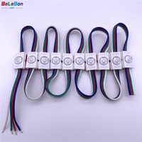 Enseignes d'adresse de maison extérieur, 1 puce led en forme de coquille noire, petit Module d'éclairage LED RGB pour signaux de maison, dc 12v
