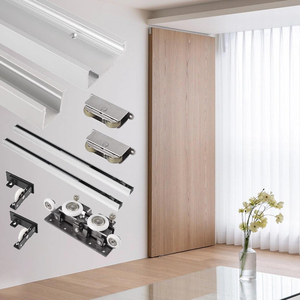 Porta Scorrevole in Legno di Alta Qualità con Binario Invisibile, Hardware Nascosto, Porta Fantasma Senza Telaio per Appartamenti, Ingressi Esterni e Fienili - Product Image 3