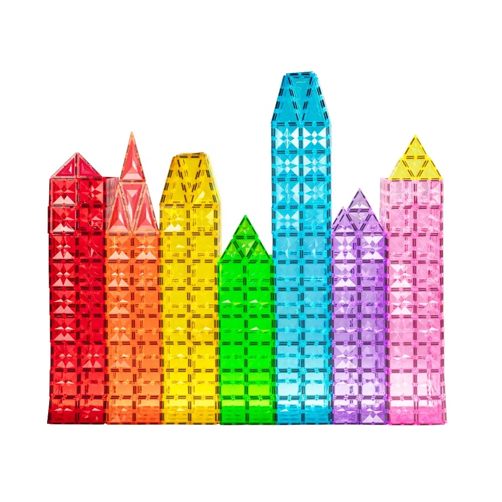 Popolari del commercio all'ingrosso di giocattoli per bambini educativi 1.15kg magnetico piastrelle blocchi di costruzione piastrelle blocchi magnetici set
