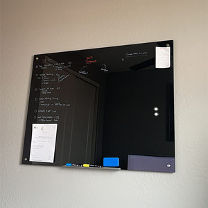 Pizarra Blanca de 4x8, Pizarra de Escritura Blanca y <span class=keywords><strong>Negra</strong></span> para Niños, Pizarra Magnética de Vidrio para Aula - Product Image 2
