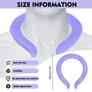 Enfriador de cuello reutilizable, tubo de refrigeración de cuello para verano, refrigeración interior exterior y disipación de calor, envoltura de cuello de refrigeración portátil - Product Image 3