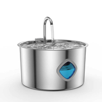 Fontaine à eau intelligente pour animaux de compagnie, style piste, en acier inoxydable 3,2 L, alimentée par USB/CA, distributeur d'eau automatique pour chiens et chats – Vente chaude