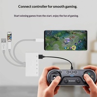 Adaptador USB OTG Multifuncional 5 en 1, Plug and Play, USB C y USB A, Lector de Tarjetas de Memoria SD Todo en Uno para iPhone