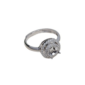 S925 Silver DIY Accessory <b>Set</b> Rotatable Pendant Ring with 5.5-6 Needleless Beeswax <b>Pearl</b> Hollow Holder Fashion <b>Jewelry</b> 4045 - Product Image 5