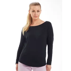 T-shirt pour femme, coupe ample, manches longues, merchandising - Product Image 1