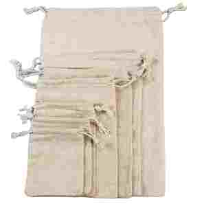 Custom logo Wholesale Eco Candle Storage Christmas Gifts Storage Mini Small Organic Linen Cotton Draw <b>String</b> <b>Bag</b> - Product Image 1