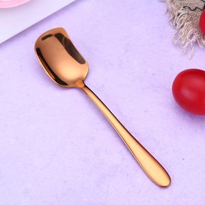 ช้อนสี่เหลี่ยม DFC0102 คุณภาพสูง สำหรับอาหาร เค้ก ของหวาน ไอศกรีม กาแฟ ทำจากสแตนเลส - Product Image 5