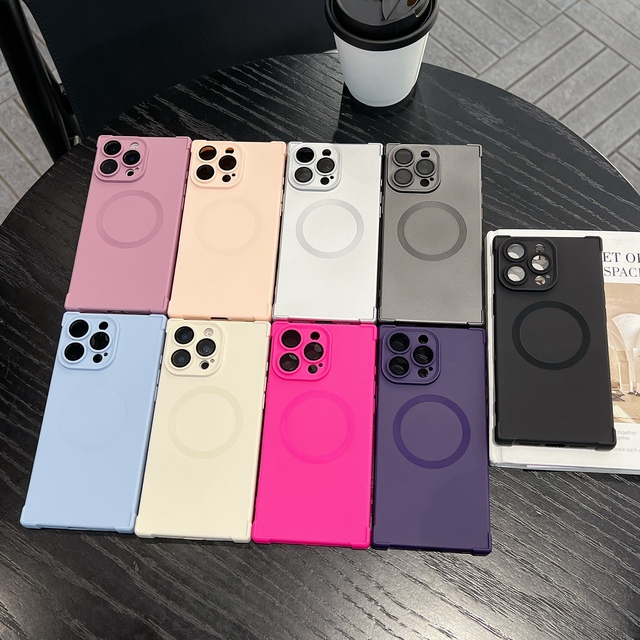 For Apple 16Promax Phone case Right Angle Anti-fall Skin Sense 16Pro Magnetic Lens Film IPhone15Promax Phone case
