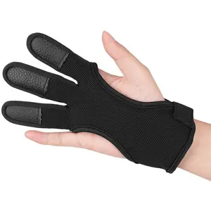 3 Finger Bogenschießen Handschuhe für Finger Protector Jugend Kinder Schießen Jagd Pfeil Bogen Schutzhülle Getriebe Zubehör