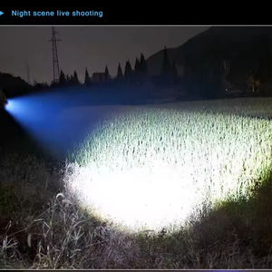 Linterna LED de Mano Recargable USB de Aleación de Aluminio, 1000 Lúmenes, Resistente a Salpicaduras, para Exteriores, XML T6, con Zoom - Product Image 6