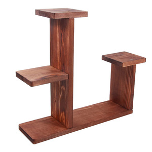 Soporte de madera para flores de 3 niveles, estante independiente para plantas suculentas, para decoración de ventana o sala de estar - Product Image 5