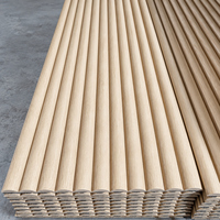 Panneaux muraux en bois flexibles demi-ronds, panneaux muraux pliables, papier peint 3D, décoration intérieure, panneaux muraux acoustiques