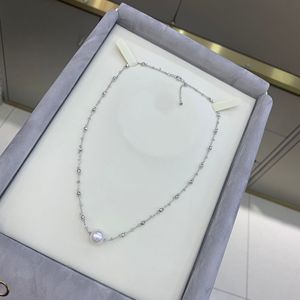 Pendentif en perle d'eau douce ronde Aurora de qualité supérieure, 10-11 mm, chaîne en argent S925 polyvalente avec ampoule, collier fin - Product Image 2