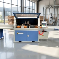 Ligne de production automatique de charpentes en bois, scie à découper à angle variable CNC, machine à scier le bois pour la fabrication de maisons en bois