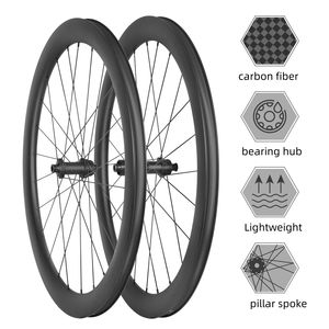 Roues de vélo de <span class=keywords><strong>course</strong></span> en carbone 20x30 <span class=keywords><strong>pouces</strong></span>, profondeur de jante <span class=keywords><strong>28</strong></span>-73 mm, 24 rayons, frein à disque tubeless, <span class=keywords><strong>roue</strong></span> fermée, vélo de route, cyclisme - Product Image 3