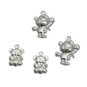 Pendentifs creux en acier inoxydable, formes variées, or et argent, pour la création de colliers, accessoires de bijouterie - Product Image 3