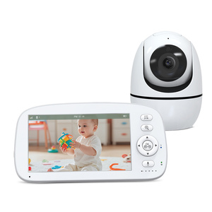 Numérique 2.4GHz FHSS Pas de WiFi 1000ft Portée 5 "LCD Écran Bébé Téléphone VOX Mode Portable Vidéo Bébé Moniteur avec Caméra et <span class=keywords><strong>Audio</strong></span> - Product Image 1
