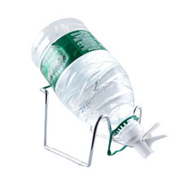 Support de bouteille d'eau portable en acier inoxydable plaqué, antidérapant, de différentes tailles, pour bouteilles de 3 et 5 gallons