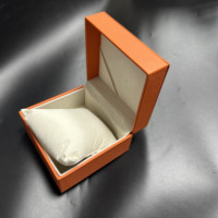 Boîtes rigides en carton imitation papier orange pour présentation, avec gaufrage, pelliculage mat, revêtement UV, emballage pour chaussettes, fourrure, boîte cadeau