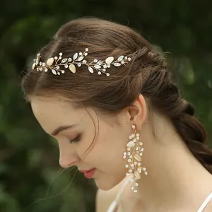 Bridal Headpiece Hair Accessories Handmade Headpiece Earrings Bracelet Bridal Jewelry Set Wedding Hair Accessories