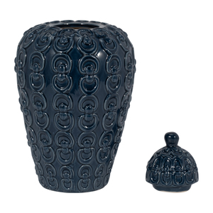 Vaso in ceramica testurizzata per soggiorno, decorazione per la casa, elegante vaso per fiori, complemento d'arredo per camera da letto e ufficio. - Product Image 3