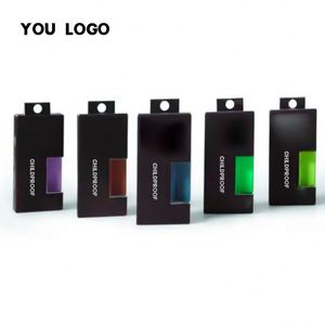 Hot Sale Custom Childproof 1ml Packaging Mini <b>Box</b> Button <b>Lock</b> Drawer Child Resistant <b>Box</b> Packaging With Window and EVA - Product Image 4