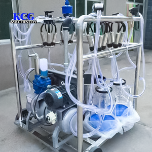 Nouvelle machine à traire mobile d'<span class=keywords><strong>occasion</strong></span> avec pompe à vide simple à double baril pour une utilisation agricole à domicile avec des pièces <span class=keywords><strong>de</strong></span> rechange essentielles pour moteur - Product Image 6