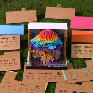 Chakra cây <span class=keywords><strong>3D</strong></span> <span class=keywords><strong>Memo</strong></span> Pad sáng tạo xé ghi chú <span class=keywords><strong>3D</strong></span> lịch dính ghi chú đầy màu sắc giấy <span class=keywords><strong>Cube</strong></span> cho bàn trang trí văn phòng phẩm quà tặng - Product Image 3