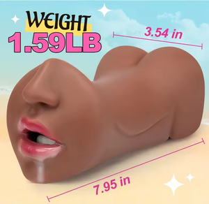 Masturbador 3 en 1 con Forma de Copa de Avión de Doble Cabeza para Boca, Ano y Nariz, <span class=keywords><strong>Muñeca</strong></span> <span class=keywords><strong>Sexual</strong></span> - Product Image 3