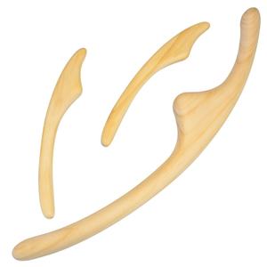 Estilo japonés <span class=keywords><strong>Hinoki</strong></span> cuerpo de madera tallado cara palo adelgazante cuerpo esculpir Gua Sha acupoint Rolling Stick para masaje de belleza - Product Image 1