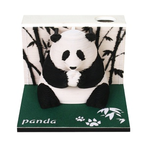 Sweetmade Nhà Máy Trực Tiếp Sáng Tạo Giấy Thủ Công Mỹ Nghệ 155 Tấm Panda Sản Phẩm Mới Ý Tưởng 2025 OEM ODM 3D Memo Pad Hàng Tuần Lịch - Product Image 2