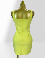 GX1701 Robe Mini Bandage Sans Manches Sexy pour Femme, Qualité Luxe, Vêtements d'Été, Style Urbain, Robes de Soirée Élégantes Perlées