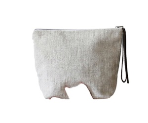 Estuche Cosmético, Bolsa de Lino con Cordón y Estampado Serigrafiado, Bolsa para Accesorios de Maquillaje - Product Image 1