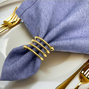 Brass handmade new metal crafted napkin ring light weight here top seller here table decor - Product Image 2