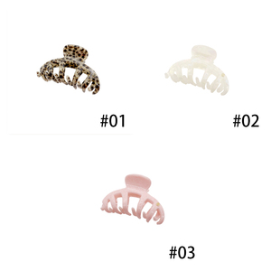 Pince à cheveux en acétate imprimé léopard européen, OEM, brillante, accessoires de mode pour femmes, 11 cm, étiquette dorée, <span class=keywords><strong>jolies</strong></span> pinces à cheveux - Product Image 5