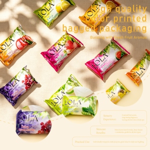 Savon liquide pour le corps hydratant et rafraîchissant parfumé aux fruits tropicaux 80g avec logo personnalisé pour une utilisation quotidienne dans les hôtels - Product Image 4