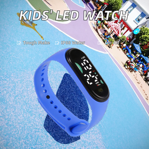 Pequeño impermeable IP68 plástico LED reloj inteligente electrónico TFT para estudiantes de escuela primaria secundaria accesorio de temporada anillo de mano - Product Image 2