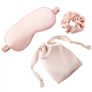 Ensemble de 3 masques de sommeil en soie artificielle, chouchous en satin, bandeau de nuit occultant, style formel et mignon, utilisation toute saison, cadeaux - Product Image 3