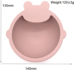 Set de Alimentación para Bebés de Silicona de Grado Alimenticio, Diseño de Dibujos Animados, 0-12 Meses, Libre de BPA, Resistente al Calor, con Ventosa, Babero, Cuchara y Plato - Product Image 2