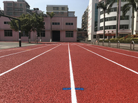 Piste athlétique synthétique professionnelles en caoutchouc, avec sandwich et tartan, épaisseur de 13mm, pour la course à pied, modèle de
