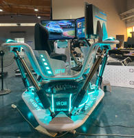 Simulateur de course automobile F1 VR 6DOF d'usine, plateforme de mouvement de conduite en métal, machine à monnayeur, avec interface en anglais, garantie 1 an, Jinns