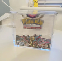 Présentoirs modernes portables en acrylique personnalisés pour boîtes de boosters de cartes à collectionner, faciles à assembler et à utiliser à domicile