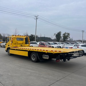 Nouveau camion de remorquage à plateau plat Foton Aumark 4x2 11 tonnes diesel manuel avec treuil 6T, véhicule de sauvetage routier robuste pour le dépannage de véhicules - Product Image 4