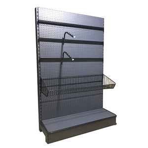 Rak Supermarket Ringan Grosir, Rak <span class=keywords><strong>Display</strong></span> Ritel, Pembatas Rak Logam, Gondola Shelving, Finishing Lapisan Bubuk, 5-Lapisan - Product Image 2