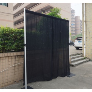 Aluminum black <b>backdrop</b> <b>stand</b> pipe and drape for wedding booth - Product Image 1