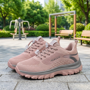 Grossiste Chaussures pour Hommes, Nouveau Style Respirant, Chaussures de Marche en Mesh pour Hommes, Femmes et Personnes Âgées, Chaussures Plates Décontractées de Voyage pour Femmes - Product Image 2